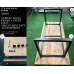Rustic Industrial Solid Wood Dining Table / Desk / Work Table - Chunky Timber / Steel Legs (Square Legs) - 1.5m (150cm) / 1.8m (180cm) / 2m(200cm) c/w Black Square Box Legs x 2 4-8 Persons - WAVEY LIVE EDGE